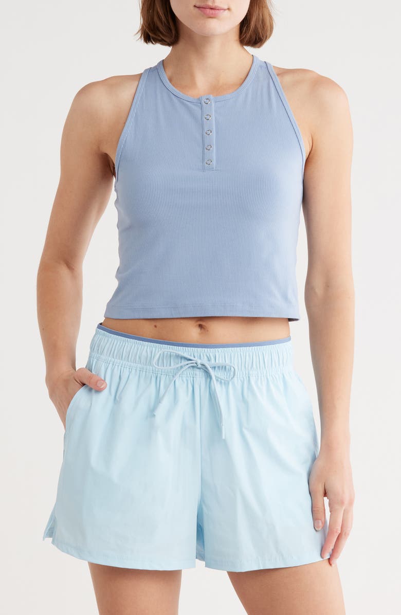 YOGALICIOUS Heavenly Rib Adrienne Henley, Main, color, Rain Washed