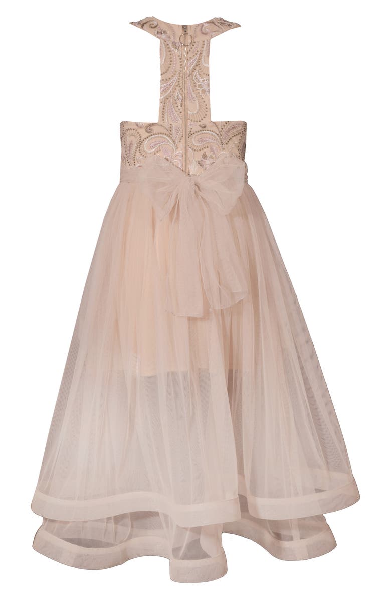 GERSON & GERSON Iris & Ivy Embroidered & Tiered Gown, Alternate, color, 