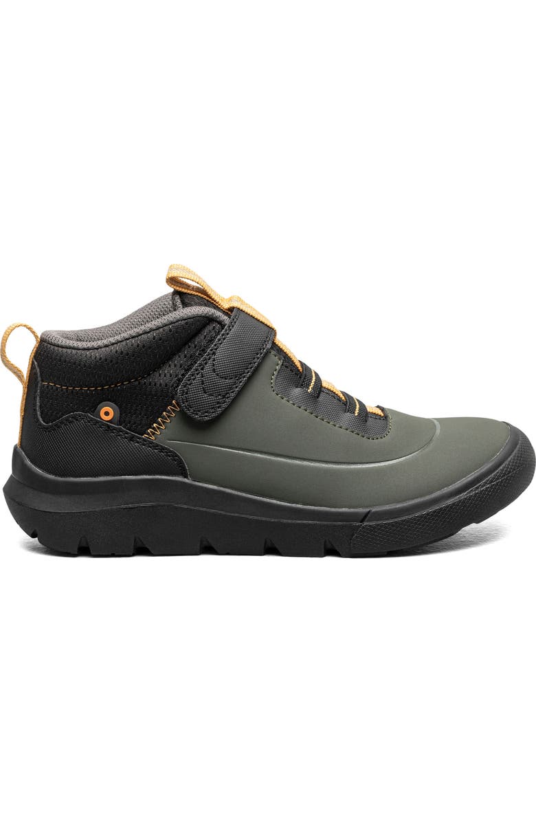 Bogs Kids' Skyline Kicker Water Resistant Sneaker, Alternate, color, Black/ Green