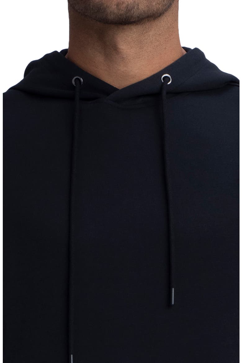 Comfort Sleeveless Hoodie, Alternate, color, BLACK