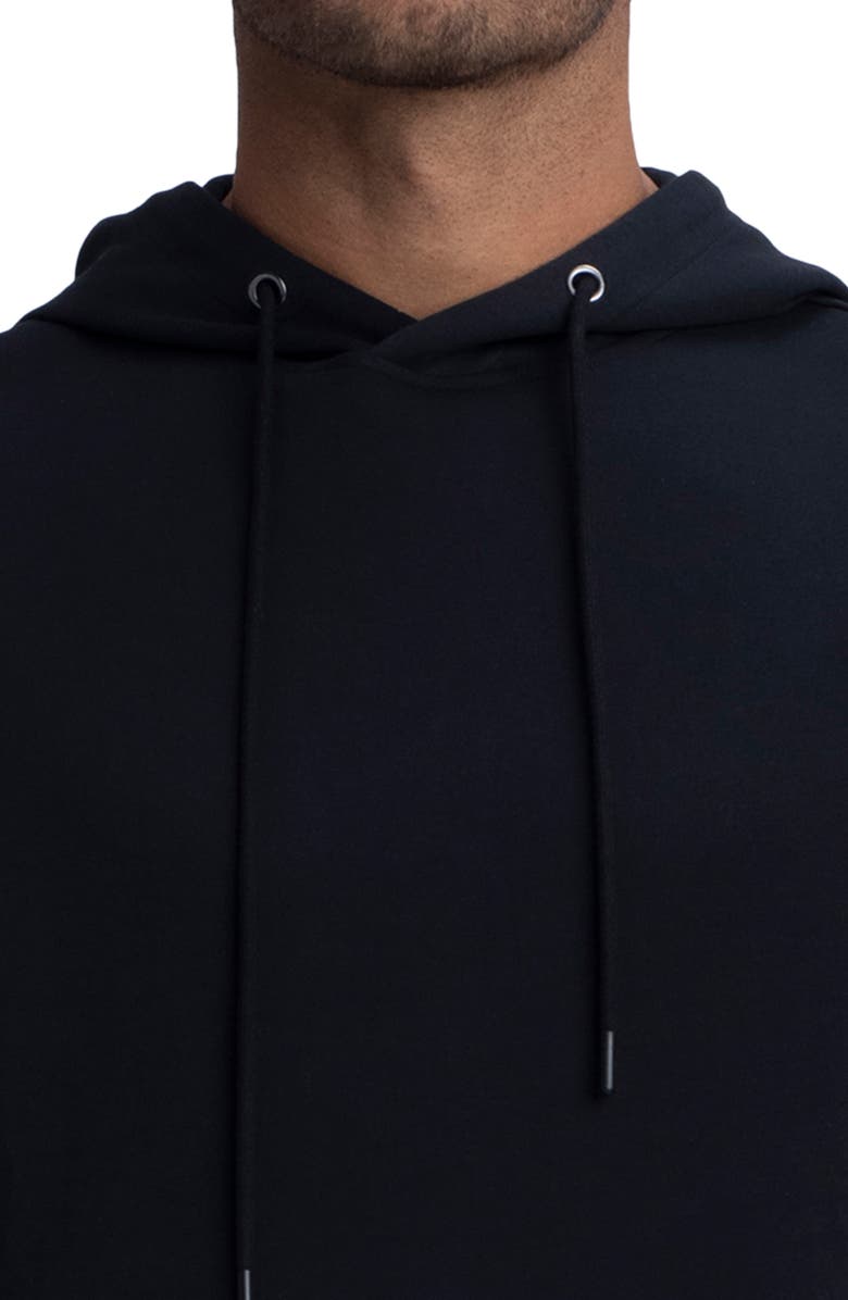 Bugatchi Comfort Sleeveless Hoodie, Alternate, color, Black