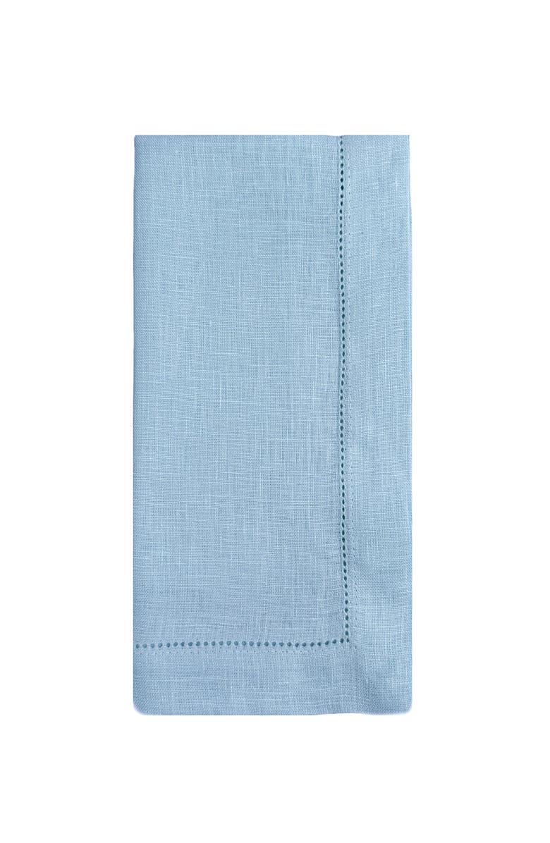 Anaya Linen Hemstitch Napkin Set, Alternate, color, Luxe Blue