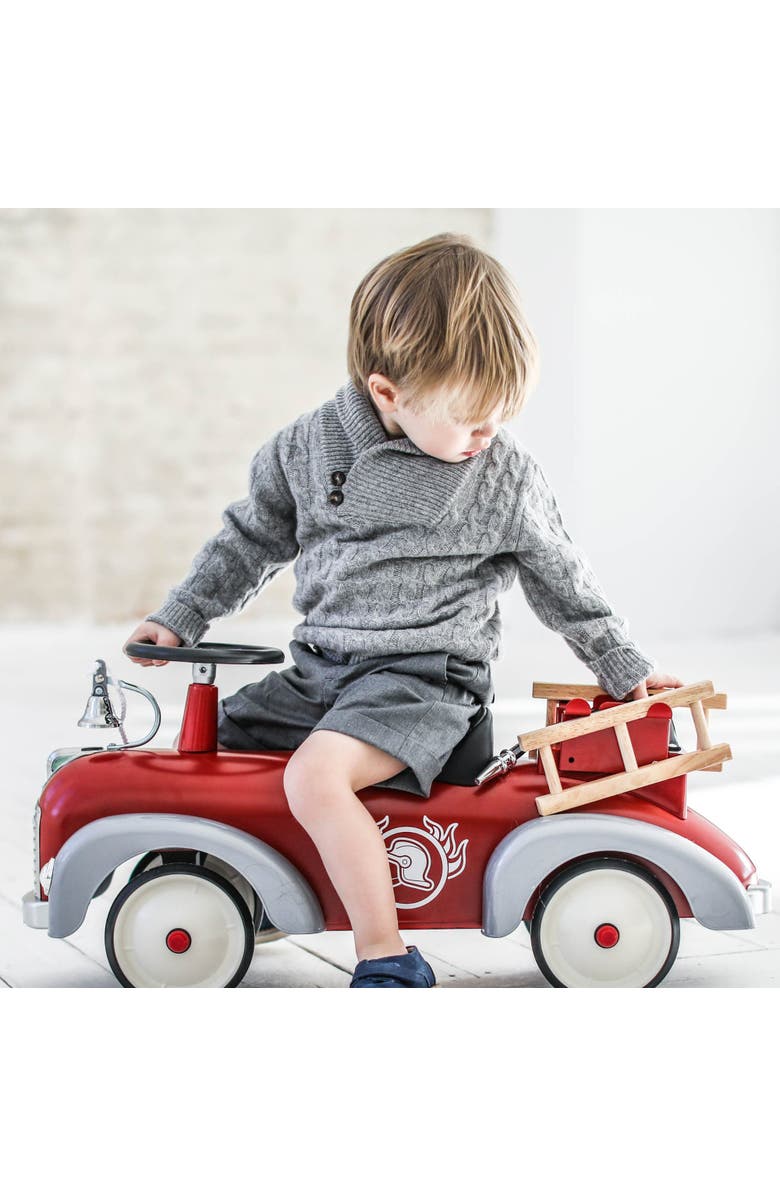 Baghera Speedster Fireman Ride-On, Alternate, color, Glossy Red