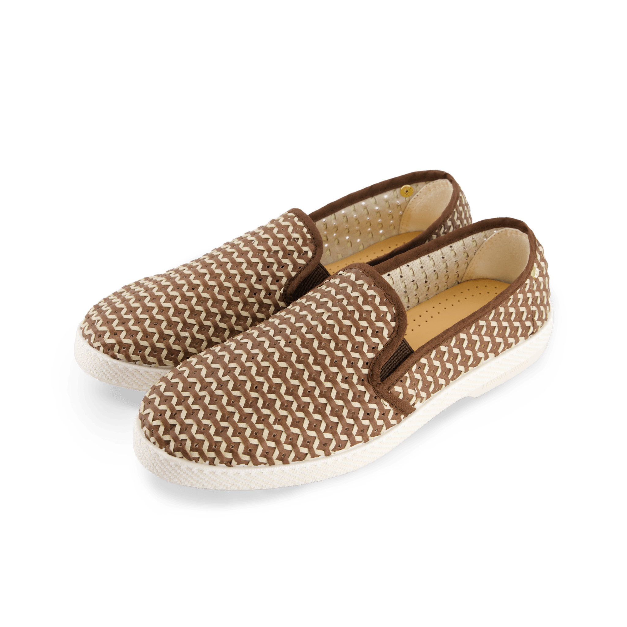 Rivieras Classic Woven Leatherette Slip-On Loafer, Alternate, color, Brown