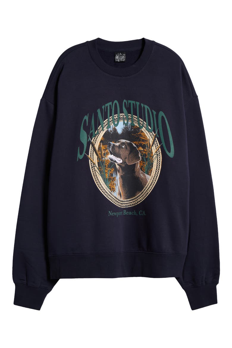 Spirit of Newport Crewneck Sweater, Main, color, NAVY