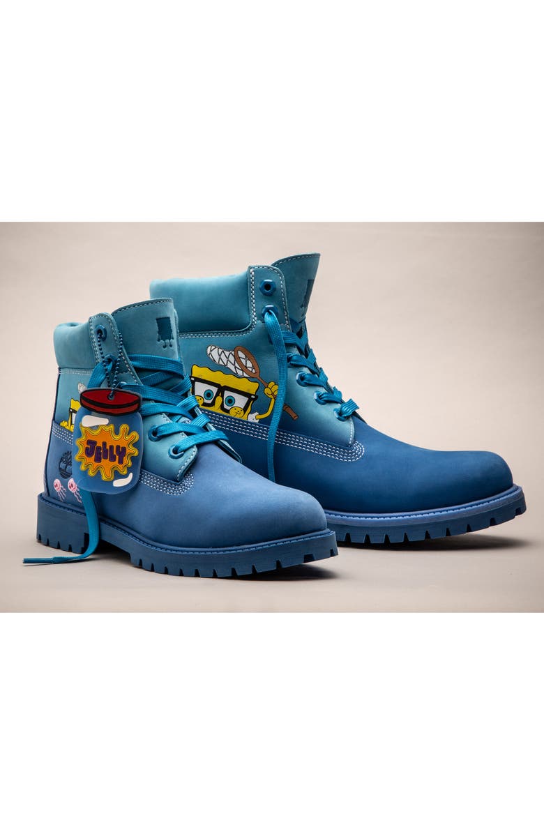 Timberland SpongeBob Waterproof Plain Toe Boot, Alternate, color,