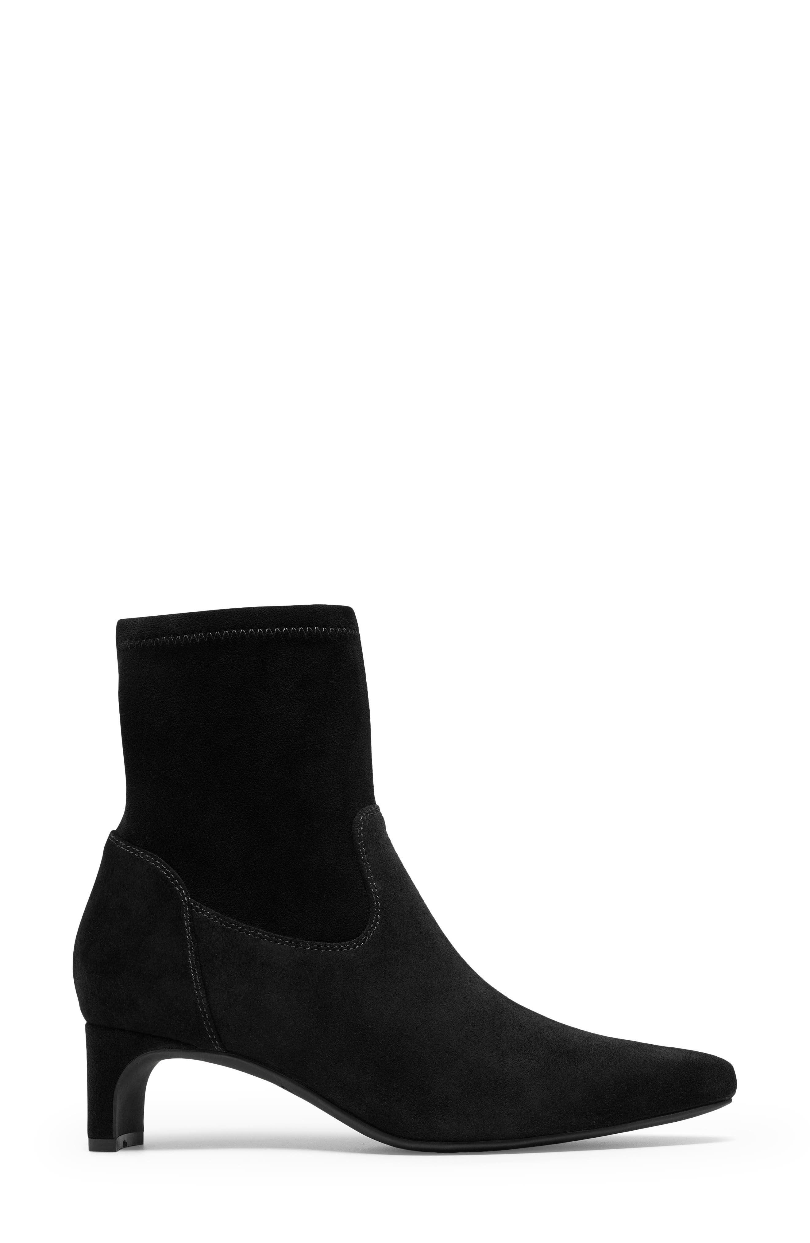 Edina Stretch Bootie, Alternate, color, BLACK SUEDE