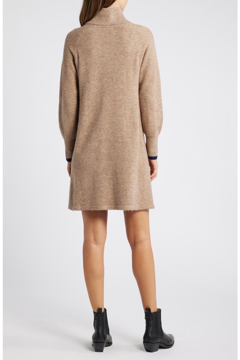 Turtleneck Sweater Dress, Alternate, color, NATURAL