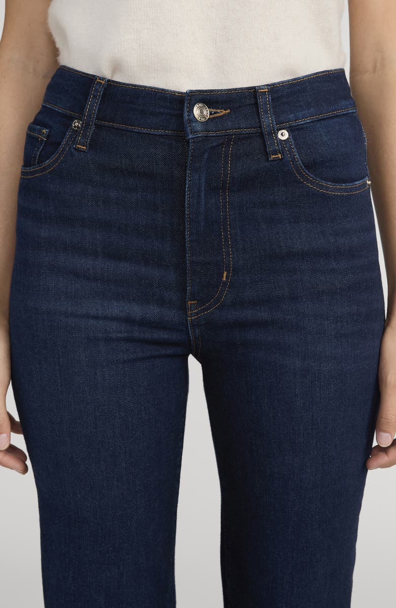 FRAME Pixie Le Sleek Straight High Waist Ankle Straight Leg Jeans, Alternate, color, Fairway