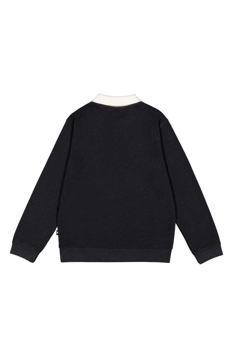 Joe's Jeans Kids' French Terry 1/4 Zip Polo, Alternate, color, Black