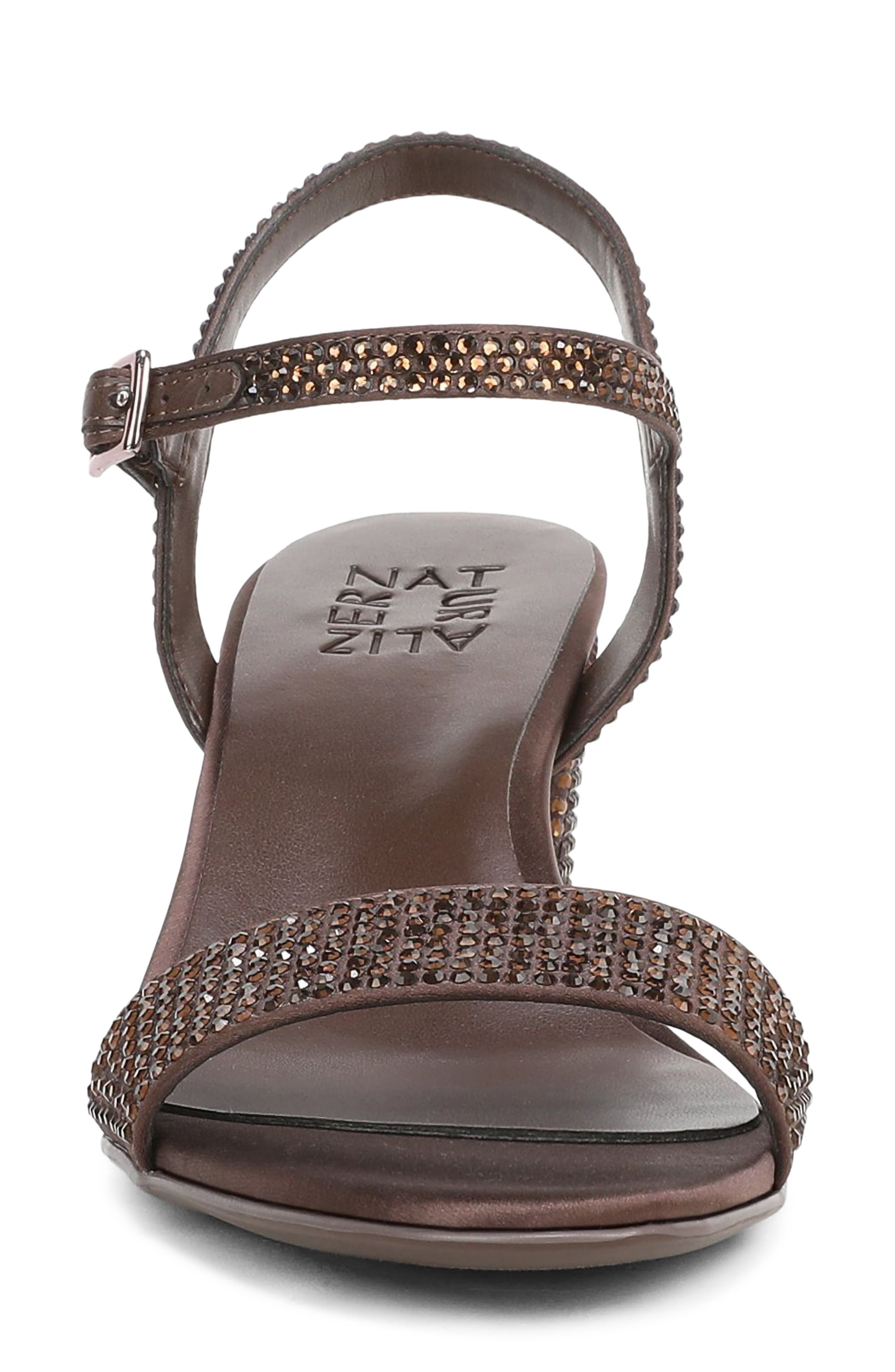 Bristol Block Heel Sandal, Alternate, color, CHOCOLATE BROWN SATIN
