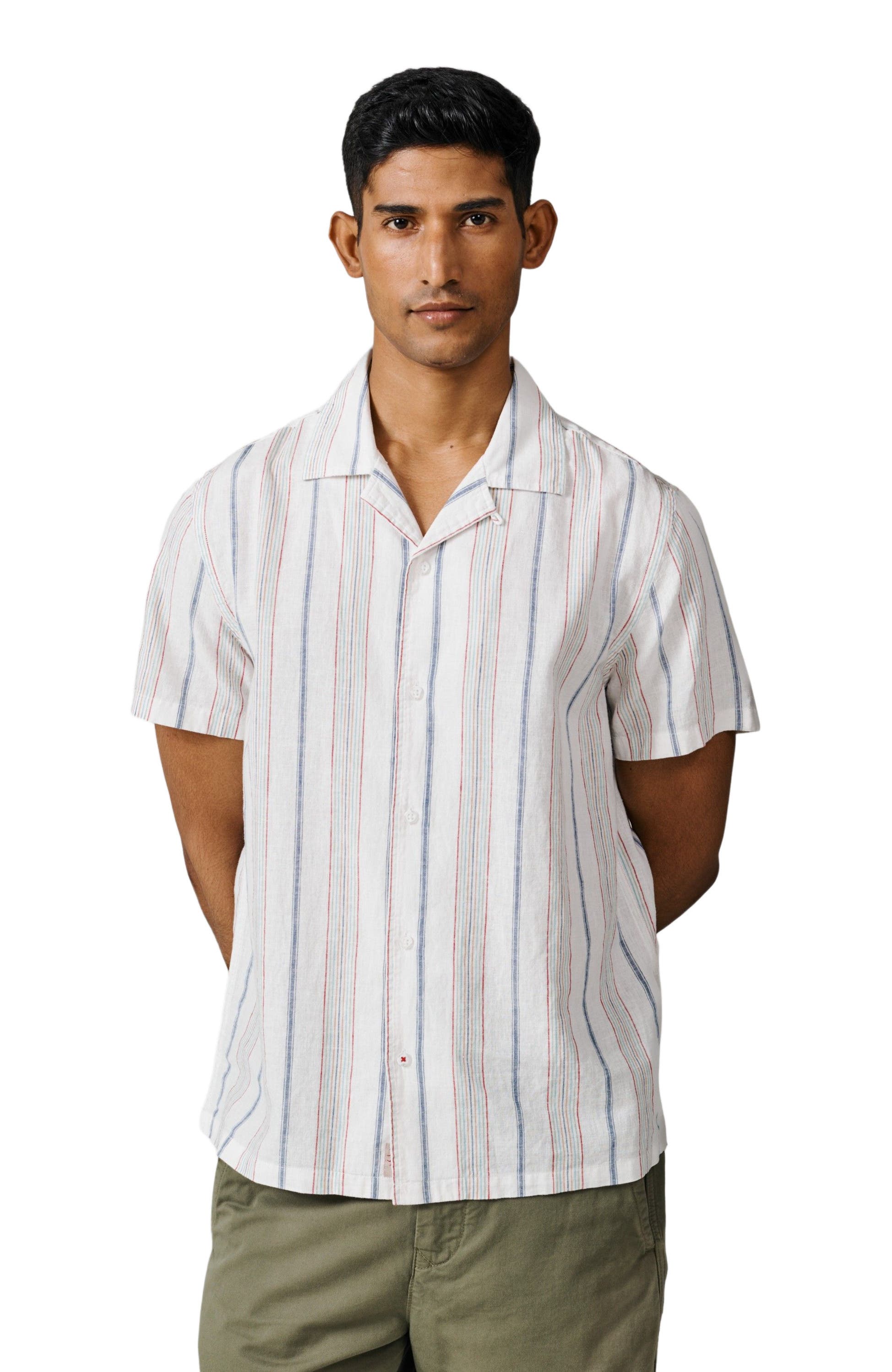 selected White Mix Stripe