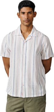 Aubin Abbey Cuban Collar Short Sleeved Shirt