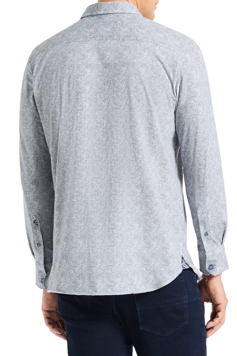 Seth Long Sleeve Button-Up Shirt, Alternate, color, GREY MULTI