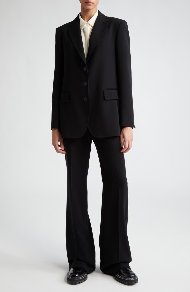 Max Mara Studio Terni Single Breasted Crepe Blazer, Main, color, 
