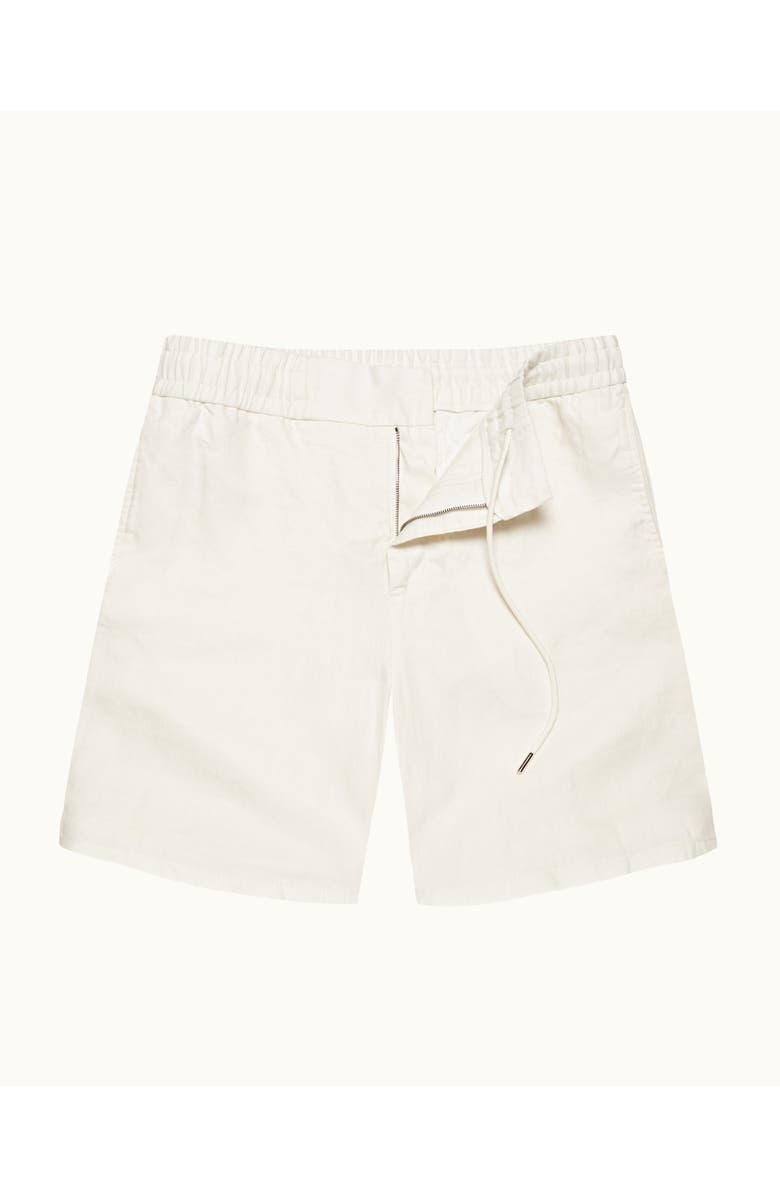Orlebar Brown Cornell Linen Easy Tailored Fit Washed Linen Shorts, Alternate, color, Sandbar