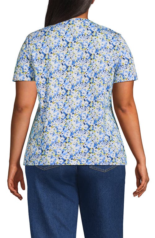 Lands' End Relaxed Supima Cotton Crew Neck T-shirt In Multi
