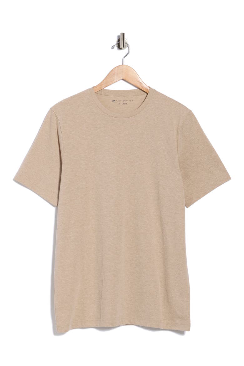 Cotton T-Shirt, Alternate, color, OXFORD TAN