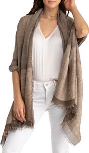 SAACHI Raven Sequin Embellished Wrap Scarf