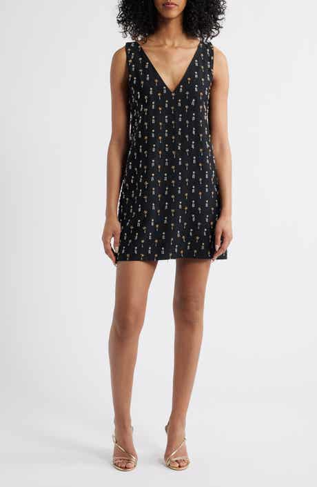 Sani Payal Embellished Shift Minidress