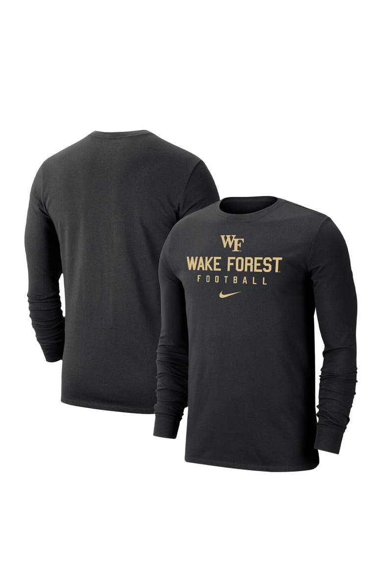 Nike Men's Nike  Black Wake Forest Demon Deacons Changeover Long Sleeve T-Shirt, Alternate, color, 