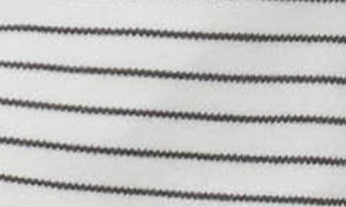 Mori Stripe Fitted One-piece Pajamas In Gray