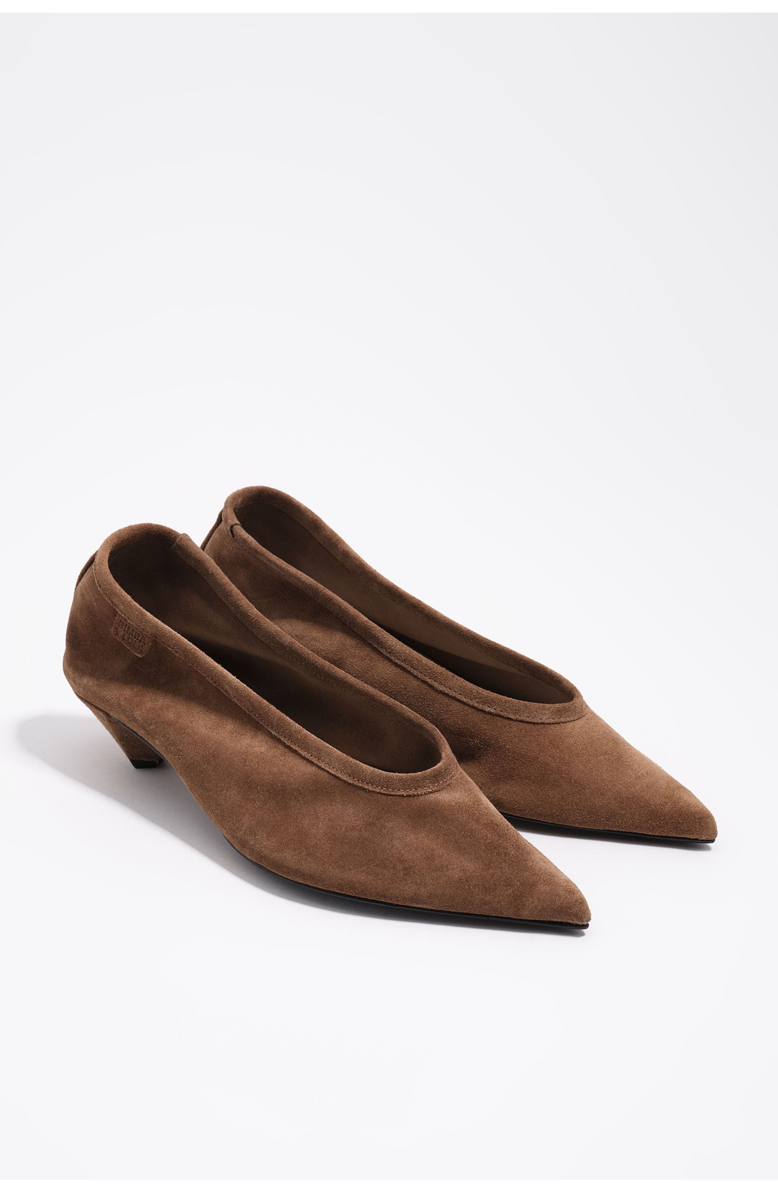 Bimba y Lola Suede Mid Court Shoe, Alternate, color, Taupe