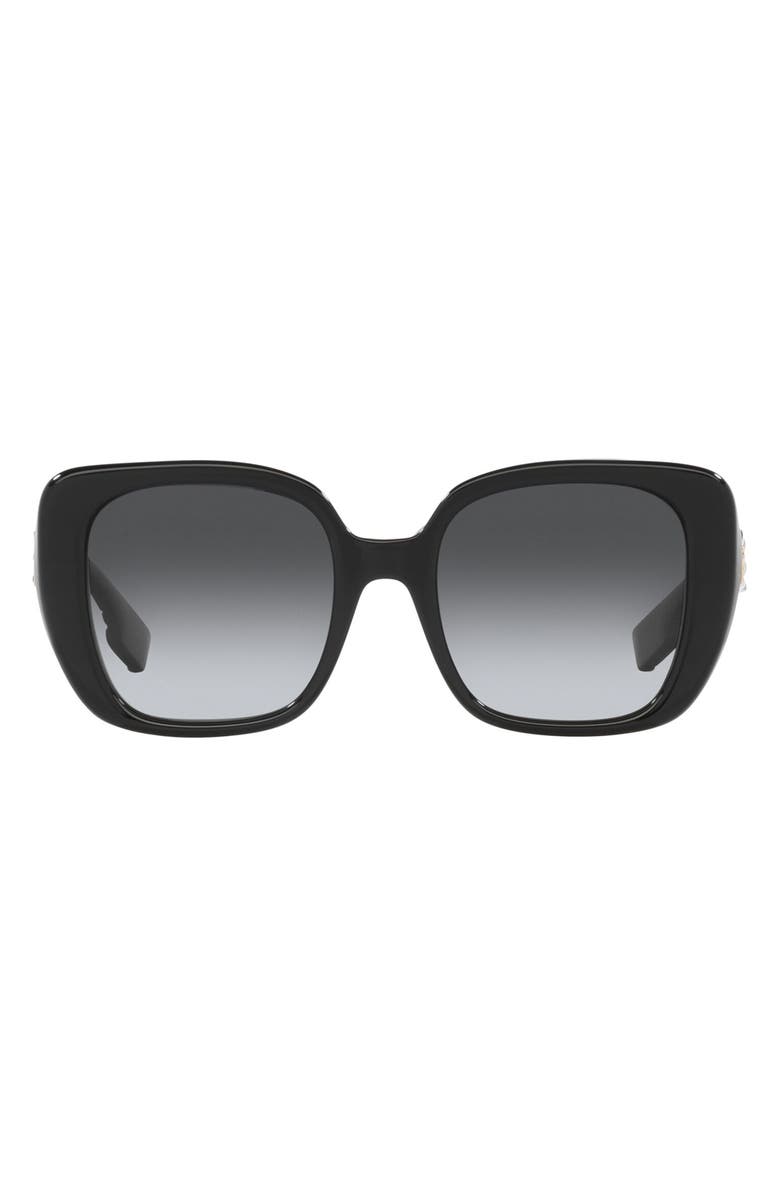 Burberry 52mm Polarized Square Sunglasses, Main, color,