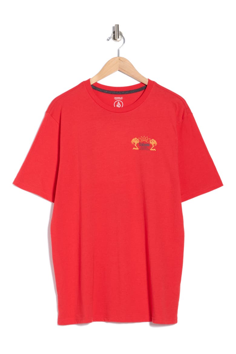 Cosmic Root Cotton Graphic T-Shirt, Alternate, color, RIBBON RED