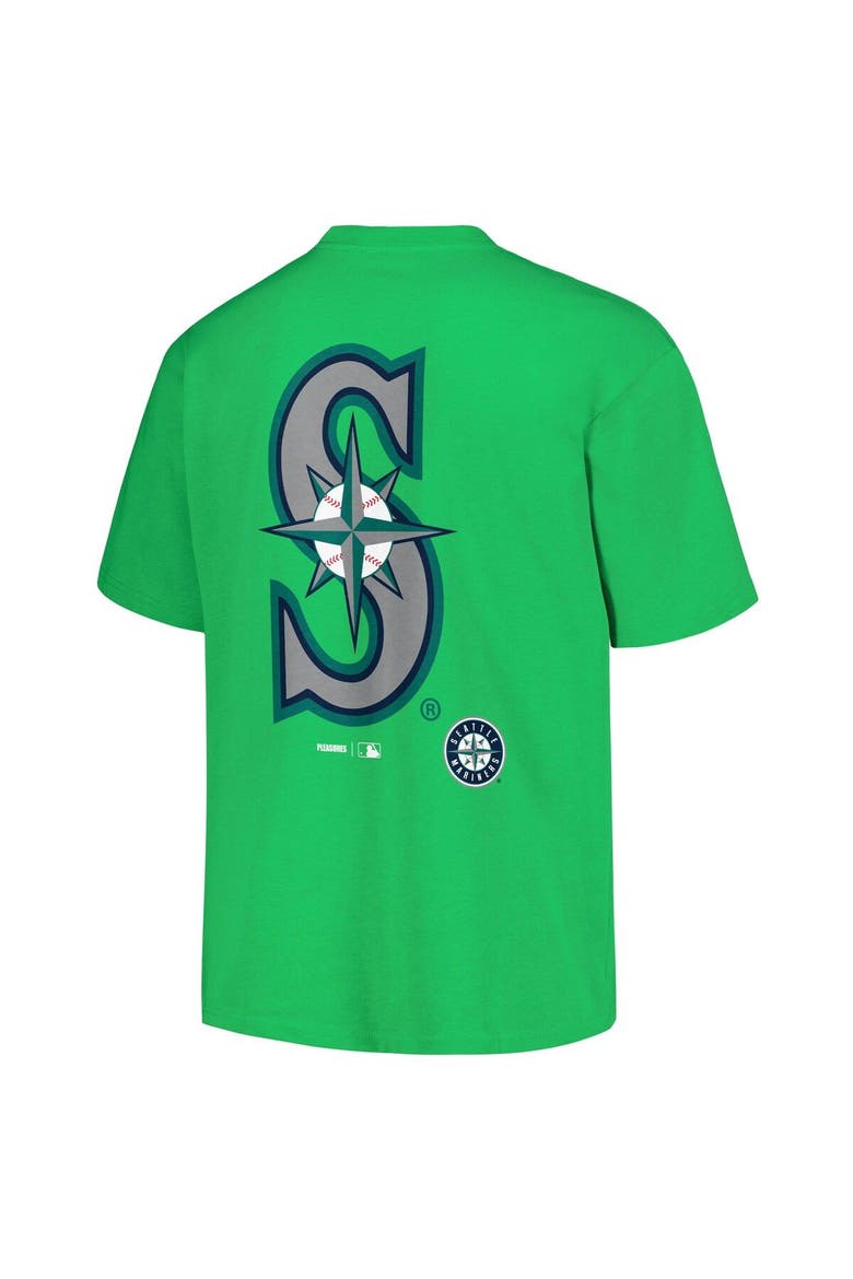 Men's PLEASURES  Green Seattle Mariners Ballpark T-Shirt, Alternate, color, Green
