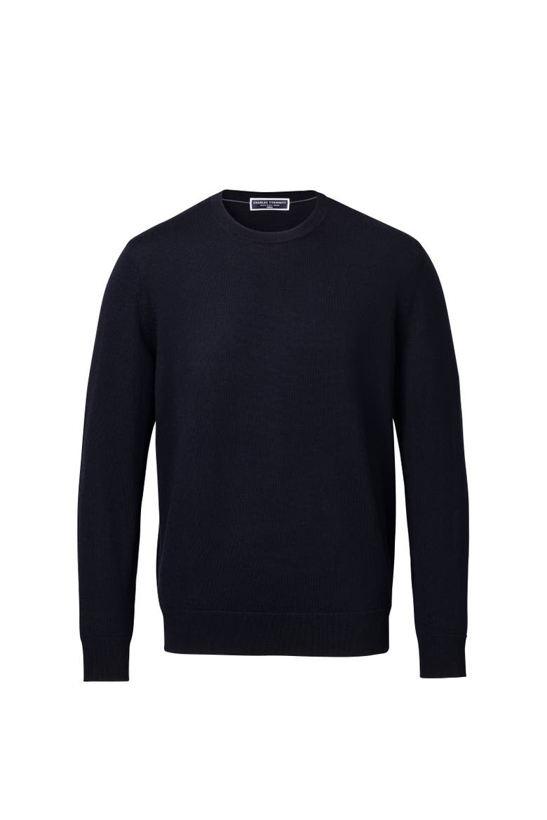 Pure Merino Crew Neck Sweater, Alternate, color, Navy