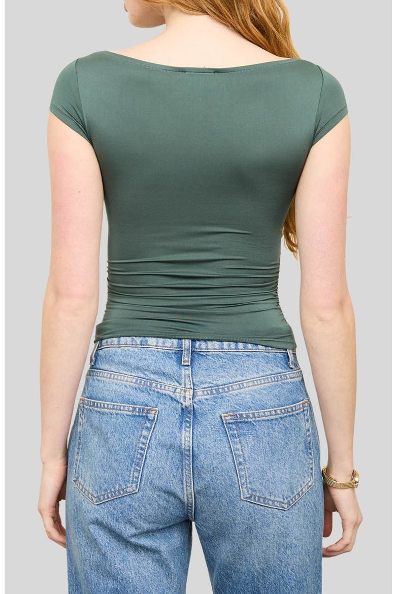 Boat Neck Top, Alternate, color, FOREST GREEN