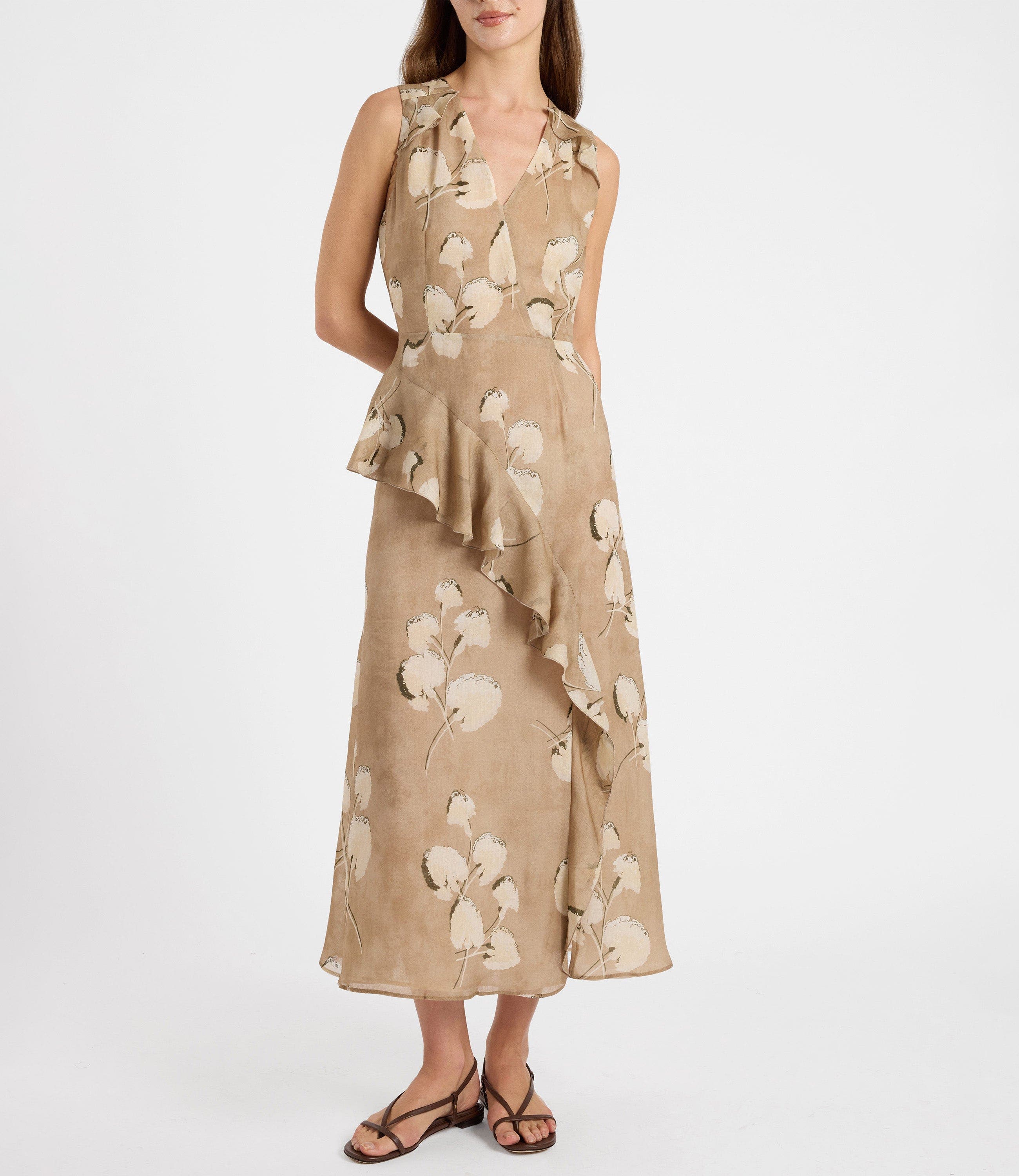Cona Midi Dress with Ruffle Panel - image 2