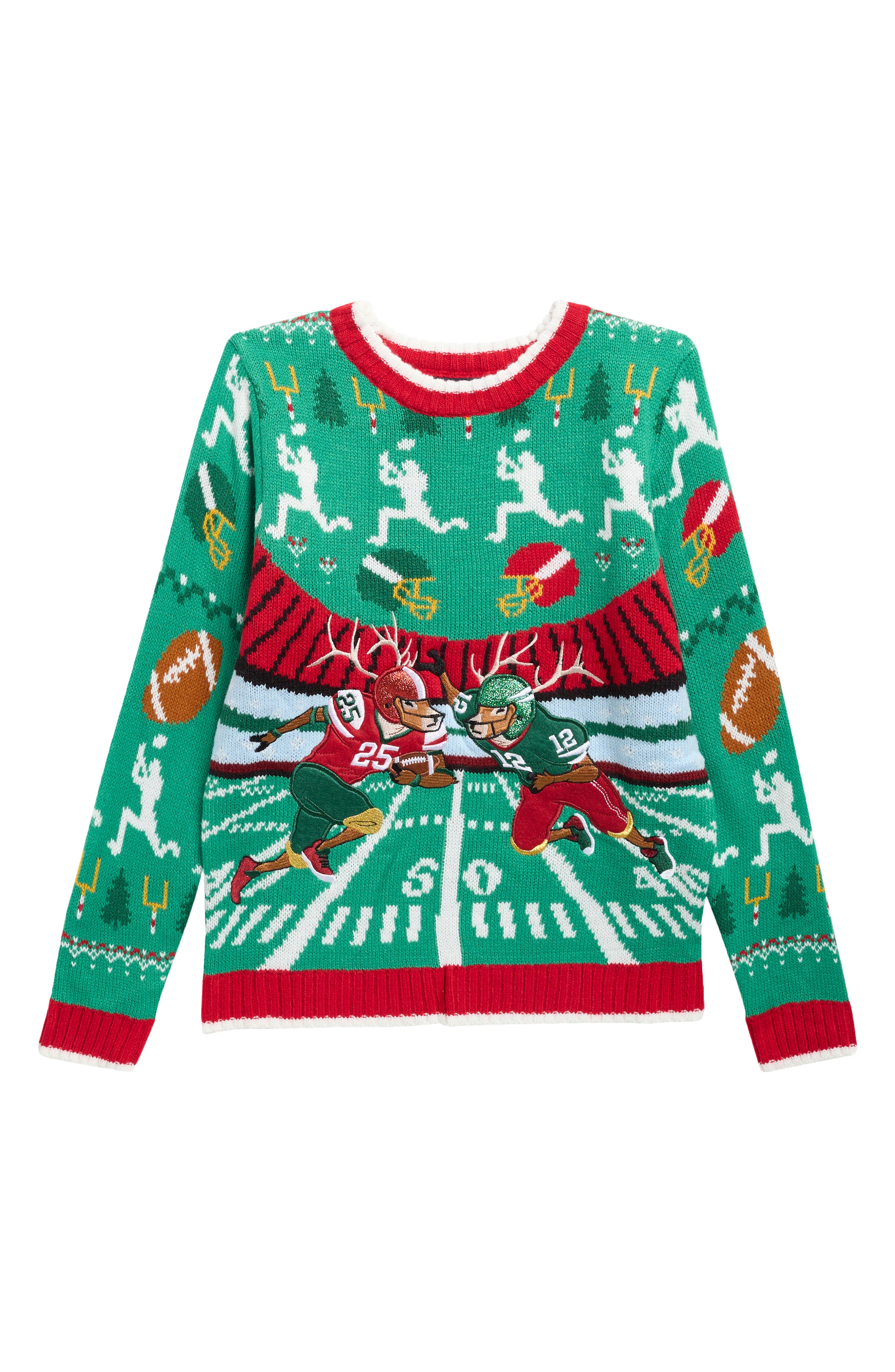 Kids' Reindeer Football Sweater