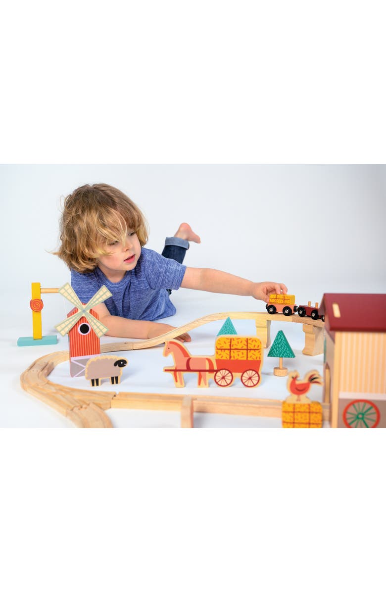 Mentari Farmyard Train Set, Alternate, color, Multi-Color