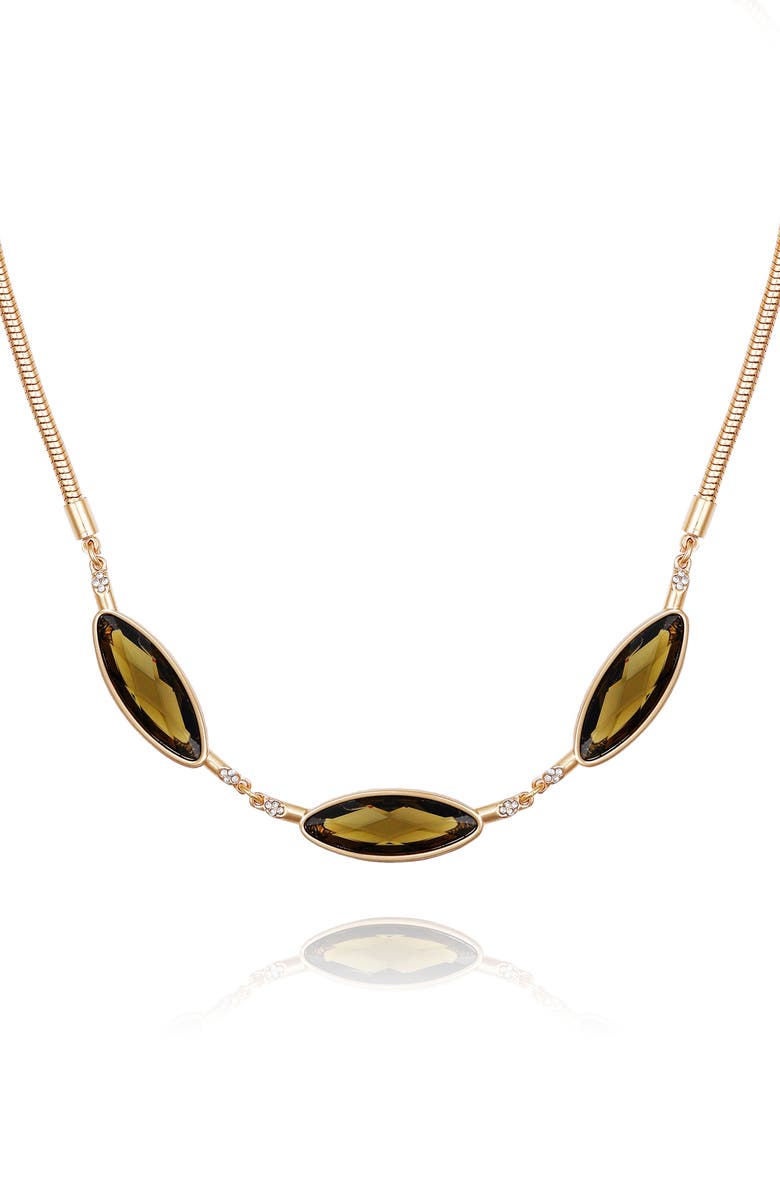Vince Camuto Oval Necklace, Main, color, Gold Tone