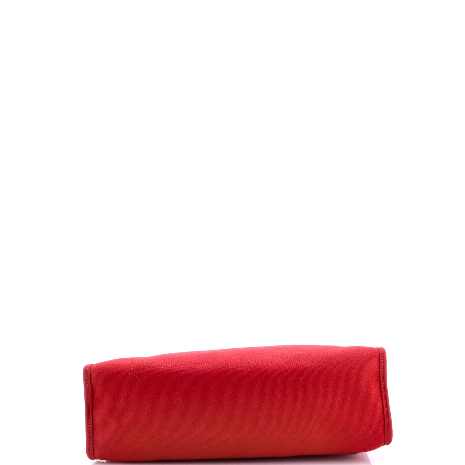 Herbag Zip Leather and Toile 31, Alternate, color, Red