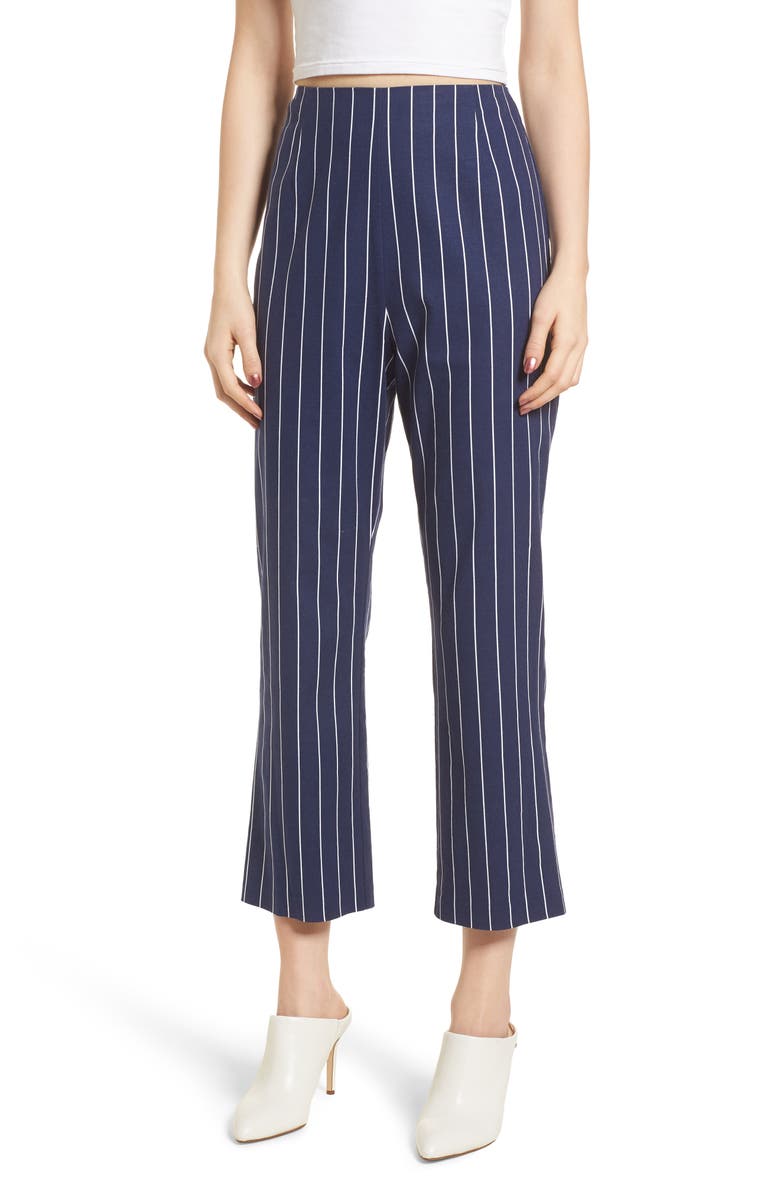 WAYF Pisa High Waist Crop Pants, Main, color, 