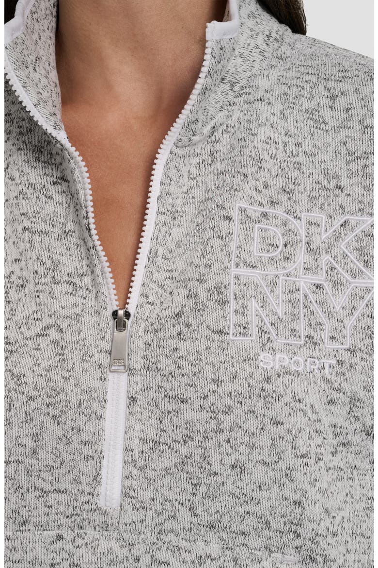 Half Zip Sweatshirt, Alternate, color, OPTIC HEATHER