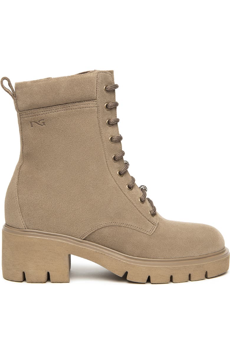 NeroGiardini Charm Combat Boot, Main, color, Taupe