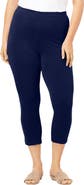 Roaman's Plus Size Essential Stretch Capri Legging