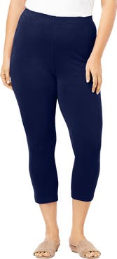 Roaman's Plus Size Essential Stretch Capri Legging