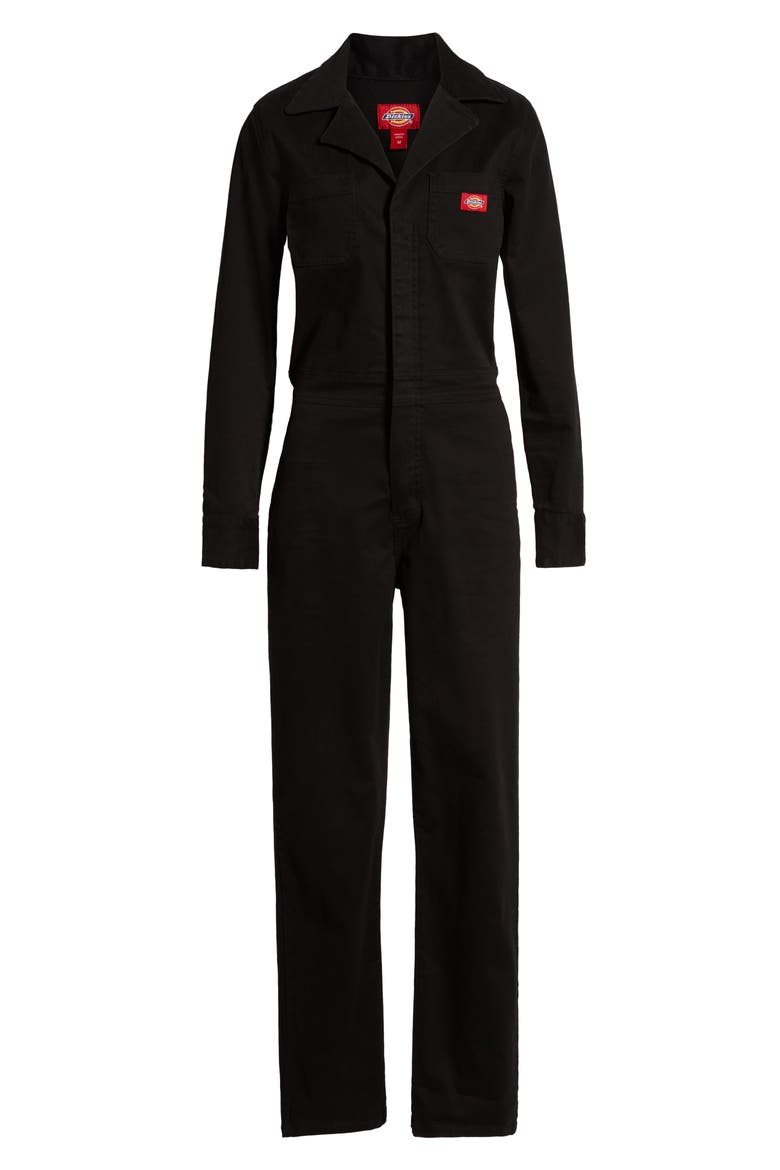 Twill Coveralls, Alternate, color, BLACK