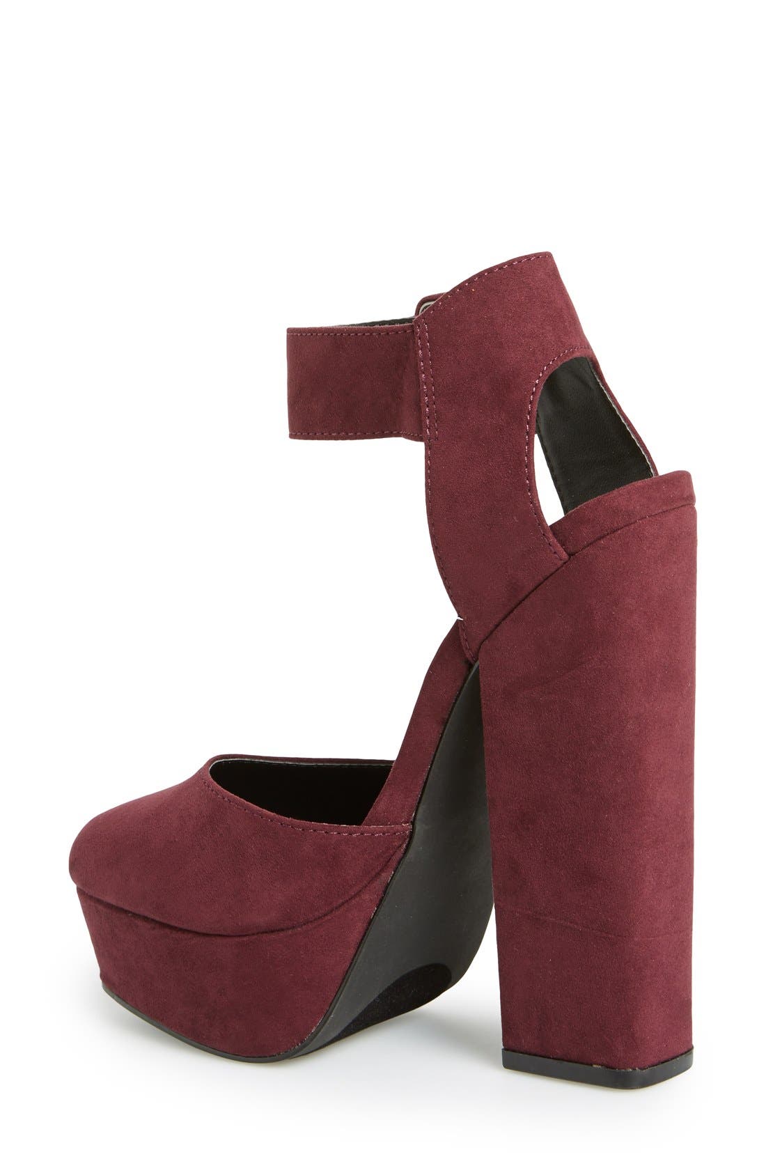 KENDALL + KYLIE Madden Girl 'Whimsey' Platform Sandal, Alternate, color, BURGUNDY