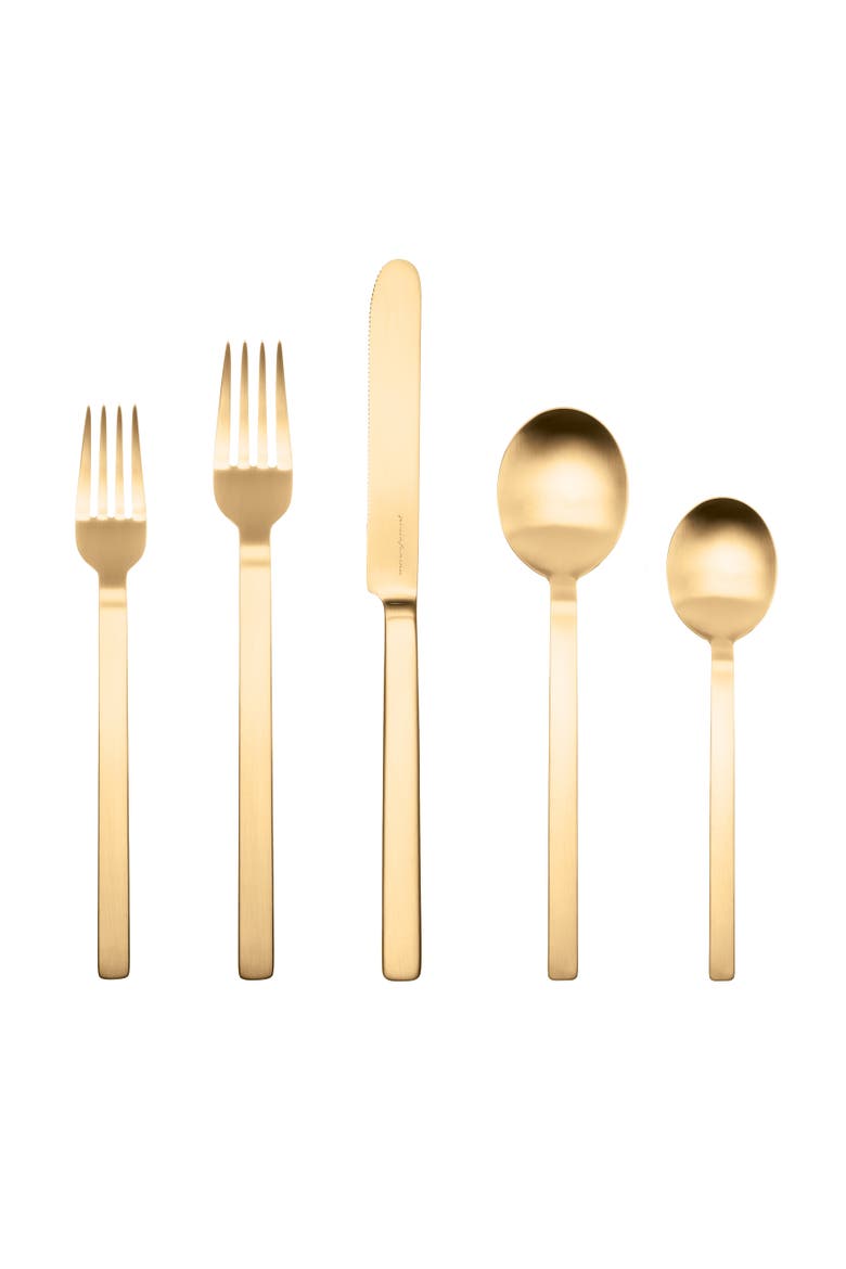 5-Piece Place Setting, Main, color, GOLD