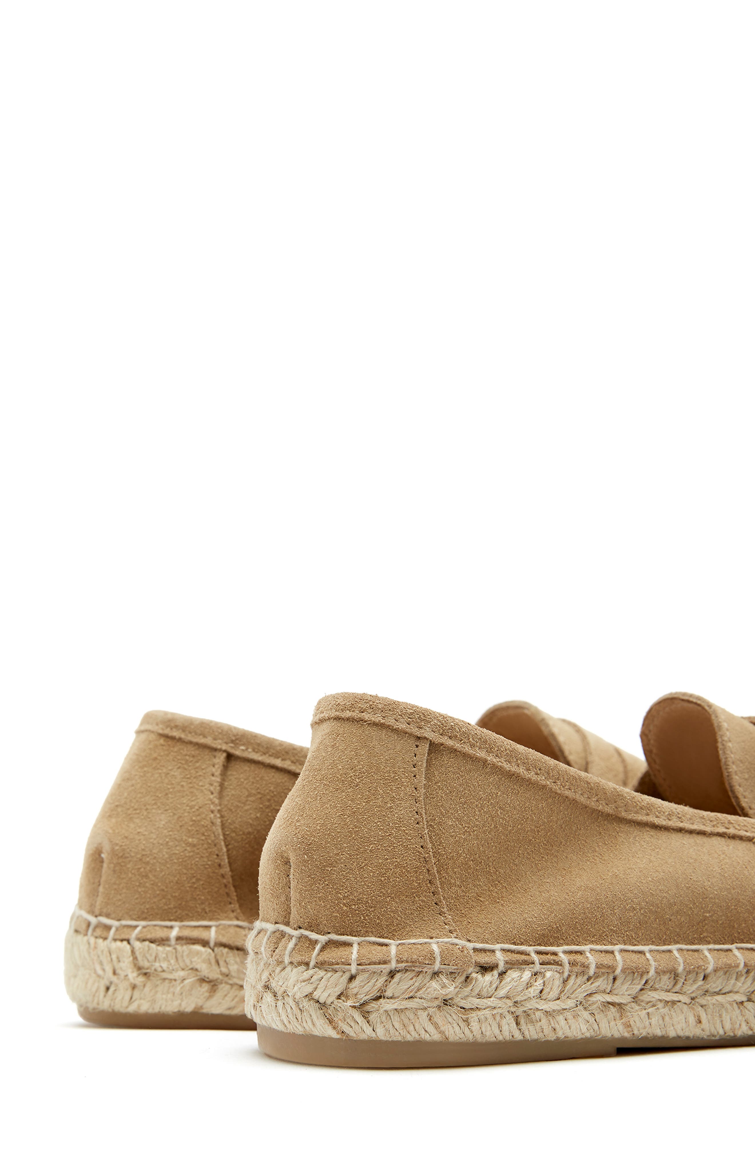 La Canadienne Cash Espadrille Loafer, Alternate, color, Sand Suede