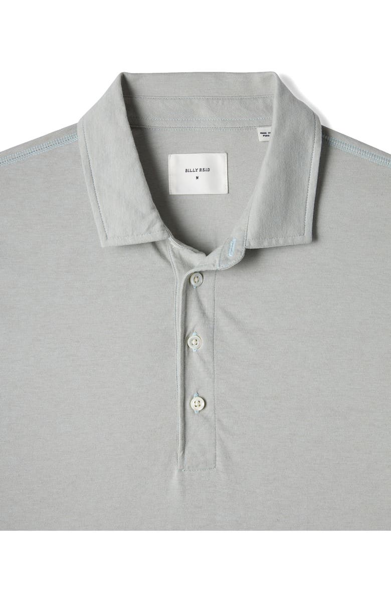Billy Reid Pensacola Organic Cotton Polo, Alternate, color, Light Blue