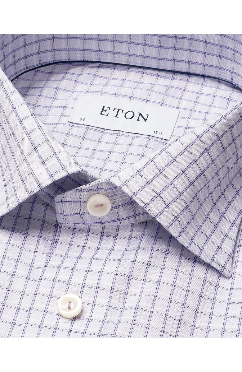 Eton Classic Fit Windowpane Check Dress Shirt, Alternate, color,