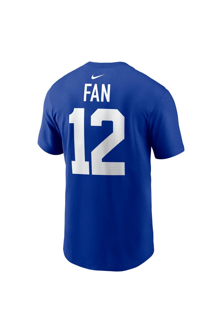 Men's Nike 12s Royal Seattle Seahawks Player Name & Number T-Shirt, Alternate, color, Royal