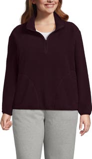Lands' End Half Zip Cozy High Pile Fleece Pullover
